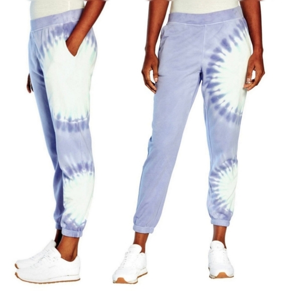 NWT Wildfox SET Womens Periwinkle Gradient Tie Dye Hoodie & Joggers Set - Picture 2 of 2